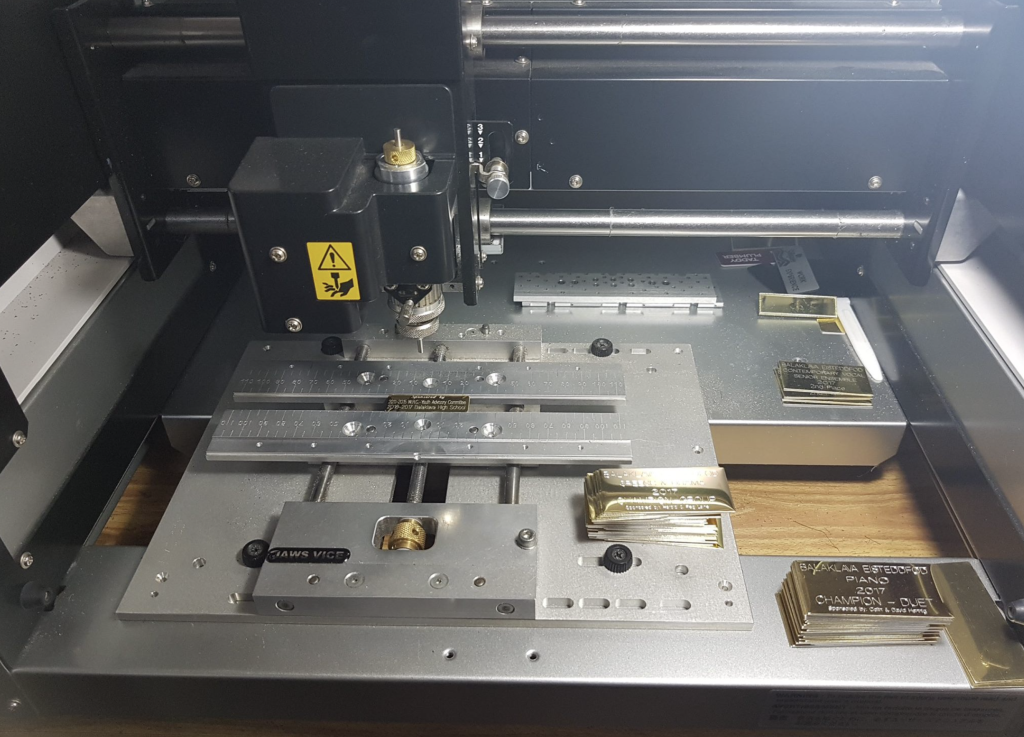 Digital engraving machine.